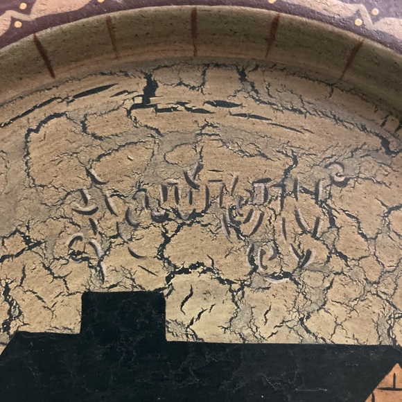 Two Wooden Hand-painted Plates Wall Hangers - Picture 7 of 8